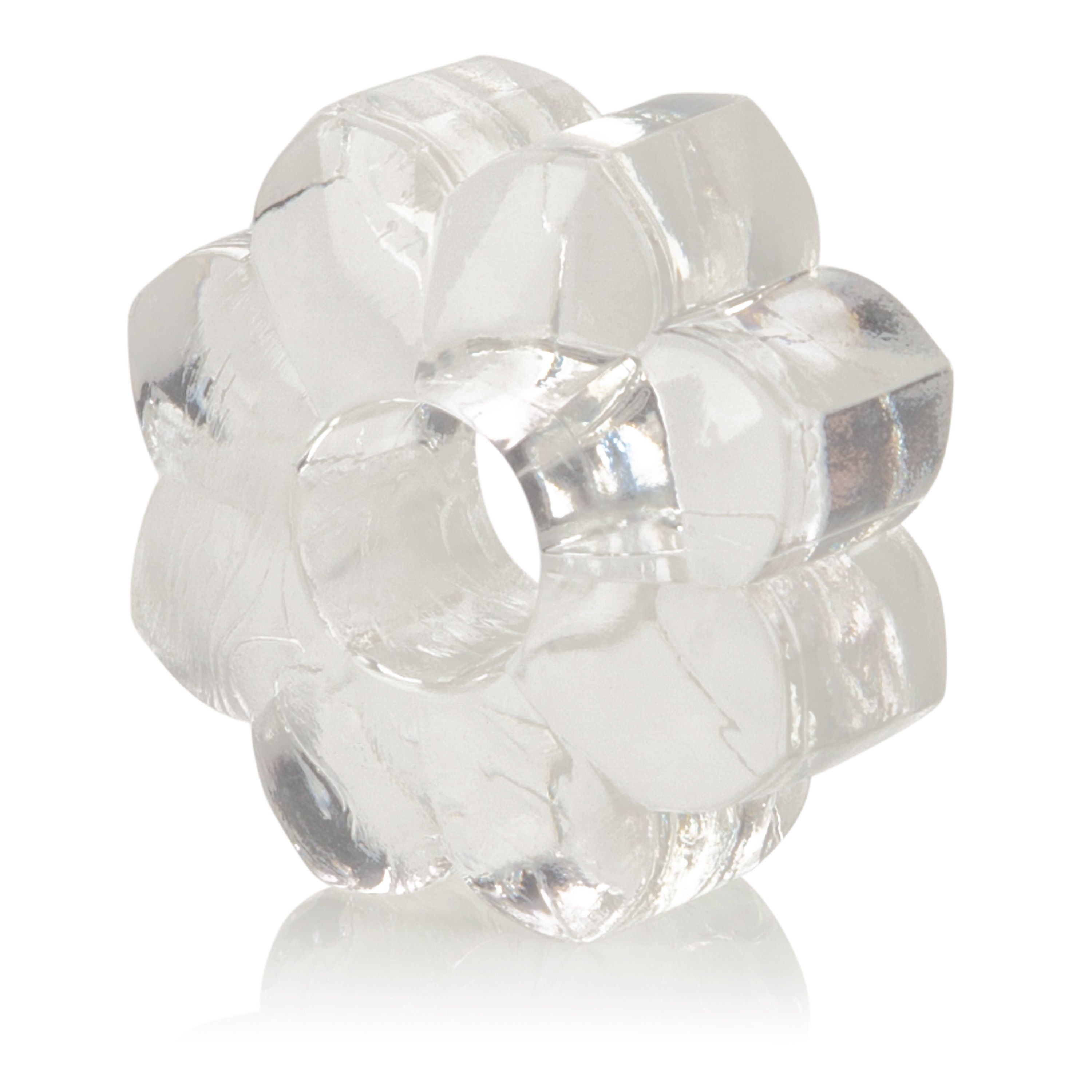 Basic Essentials 4 Pack Clear Stretchy Enhancers Sex Toys Clear COCK RING Set