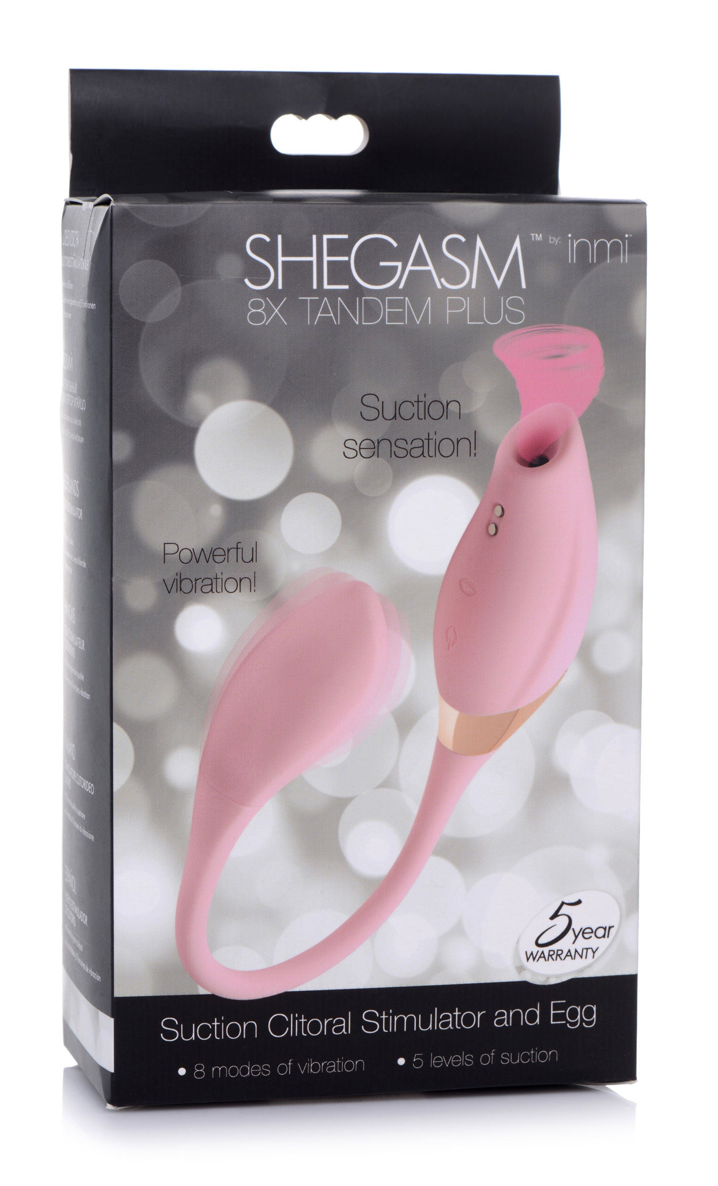 Shegasm Tandem Plus Silicone Suction Clit and G-Spot Vibrator Suction Stimulator