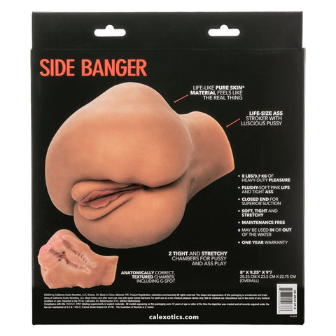 Stroke It Side Banger Brown Male Masturbation Aid Realistic Ass Strokers - Manual