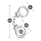 Temptasia Beginner Silver Bondage Cuffs with Adjustable Fit > Bondage Gear > Handcuffs