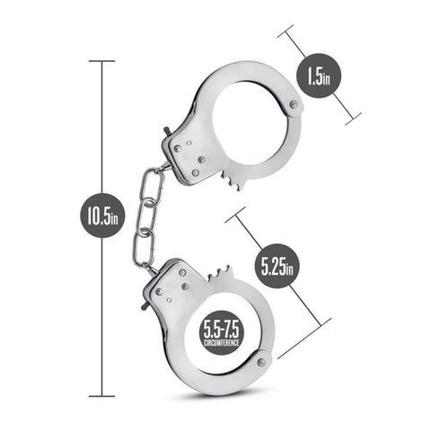 Temptasia Beginner Silver Bondage Cuffs with Adjustable Fit > Bondage Gear > Restraints