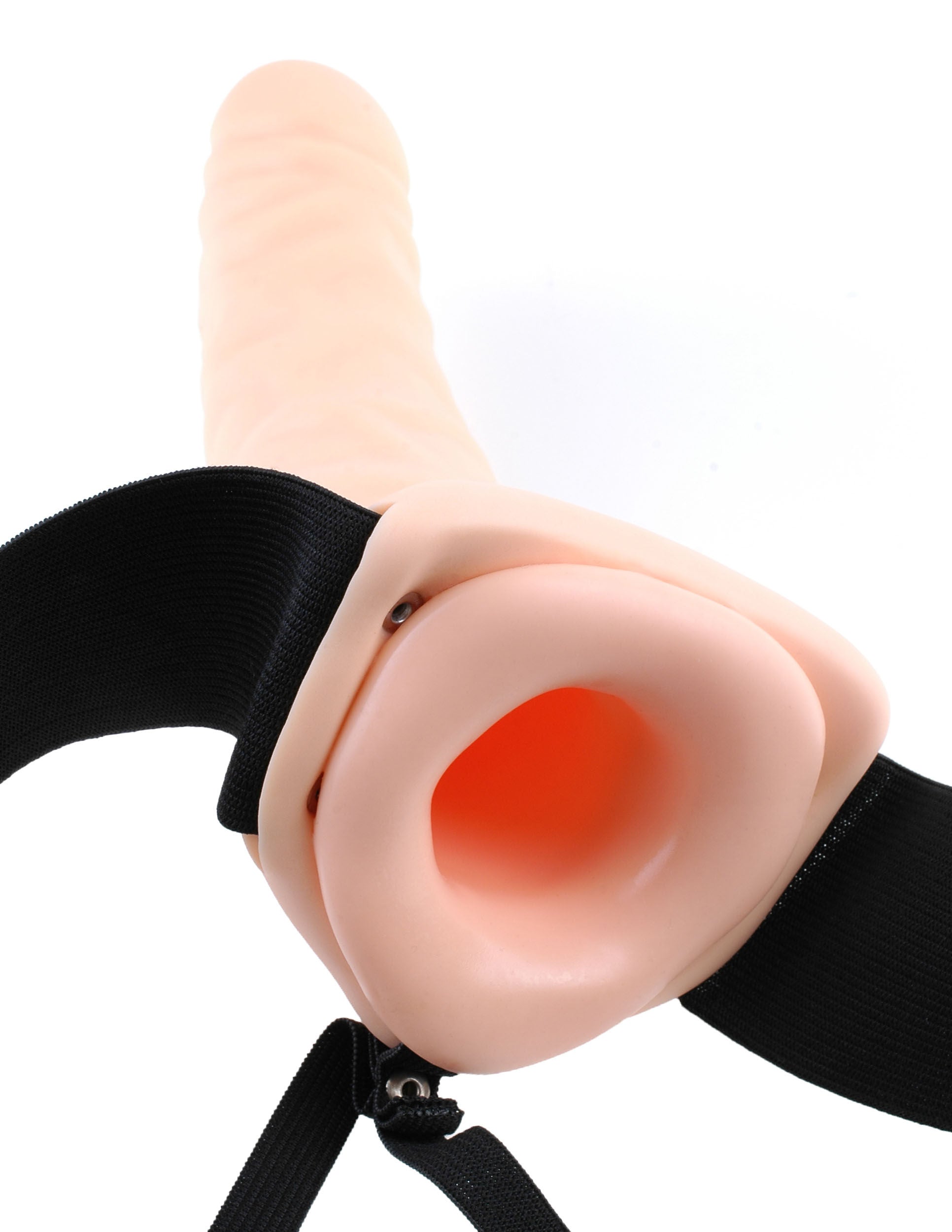 Fetish Fantasy 8 Inch Hollow Flesh Color Strap-On Dildo SLEEVES