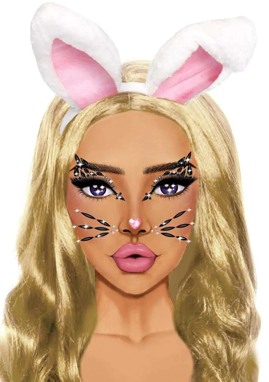 Animal Rhinestone Stick-On Jewels – Adhesive Face and Body Jewelry > Clothes > Body Jewellery (Non Piercing)