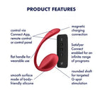 Satisfyer Shiny Petal Connect – App-Controlled Silicone G-Spot Vibrator > Sex Toys For Ladies > Panty Vibes