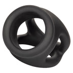 Alpha Liquid Silicone Dual Cage and Ring Black Stretchy Enhancer Cock Ring Default Title > Cock Ring > Sling