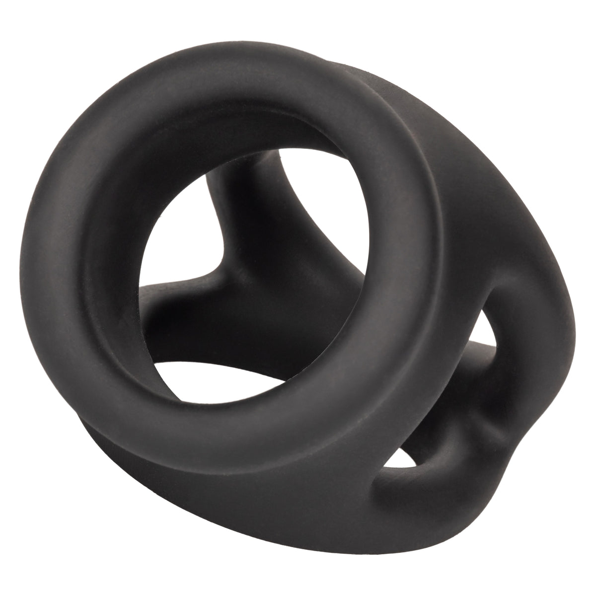 Alpha Liquid Silicone Dual Cage and Ring Black Stretchy Enhancer Cock Ring Default Title > Cock Ring > Sling