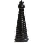 TitanMen Intimidator Black 11 Inch Ribbed Shaft Anal Toy Black Large > Anal Range > Oversized Anal Toys