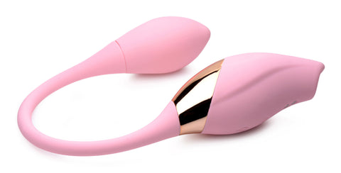 Shegasm Tandem Plus Silicone Suction Clit and G-Spot Vibrator Suction Stimulator
