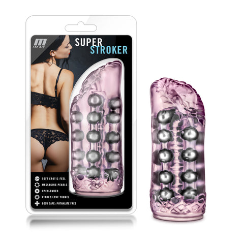 M for Men Super Stroker Pink Male Masturbator Sleeve Toy Strokers - Manual