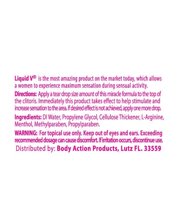 Liquid V Female Stimulating Gel for Women 1/3 Oz Bulk Sale Enhancers Female