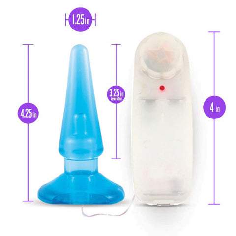 Blush Anal Pleaser Blue Beginner Friendly Anal Plug Toy Butt Plugs