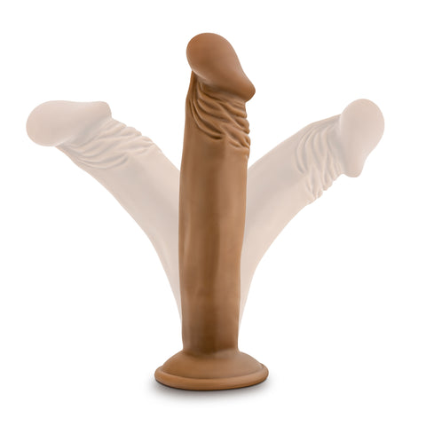 Blush Dr Skin Small 6 Inch Suction Cup Dildo Mocha Color Brown Dongs Realistic