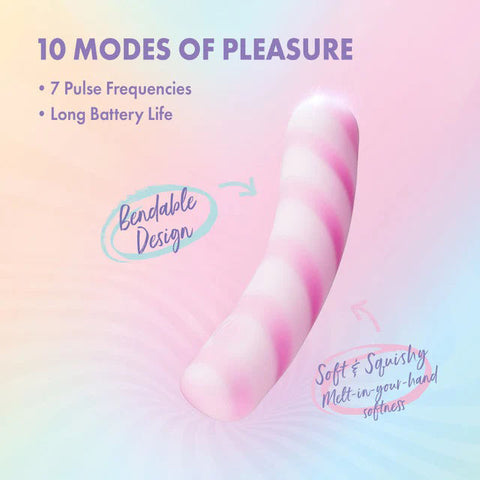 Play With Me Sugar Crush Pink Bendable Clitoral Vibrator BULLETS