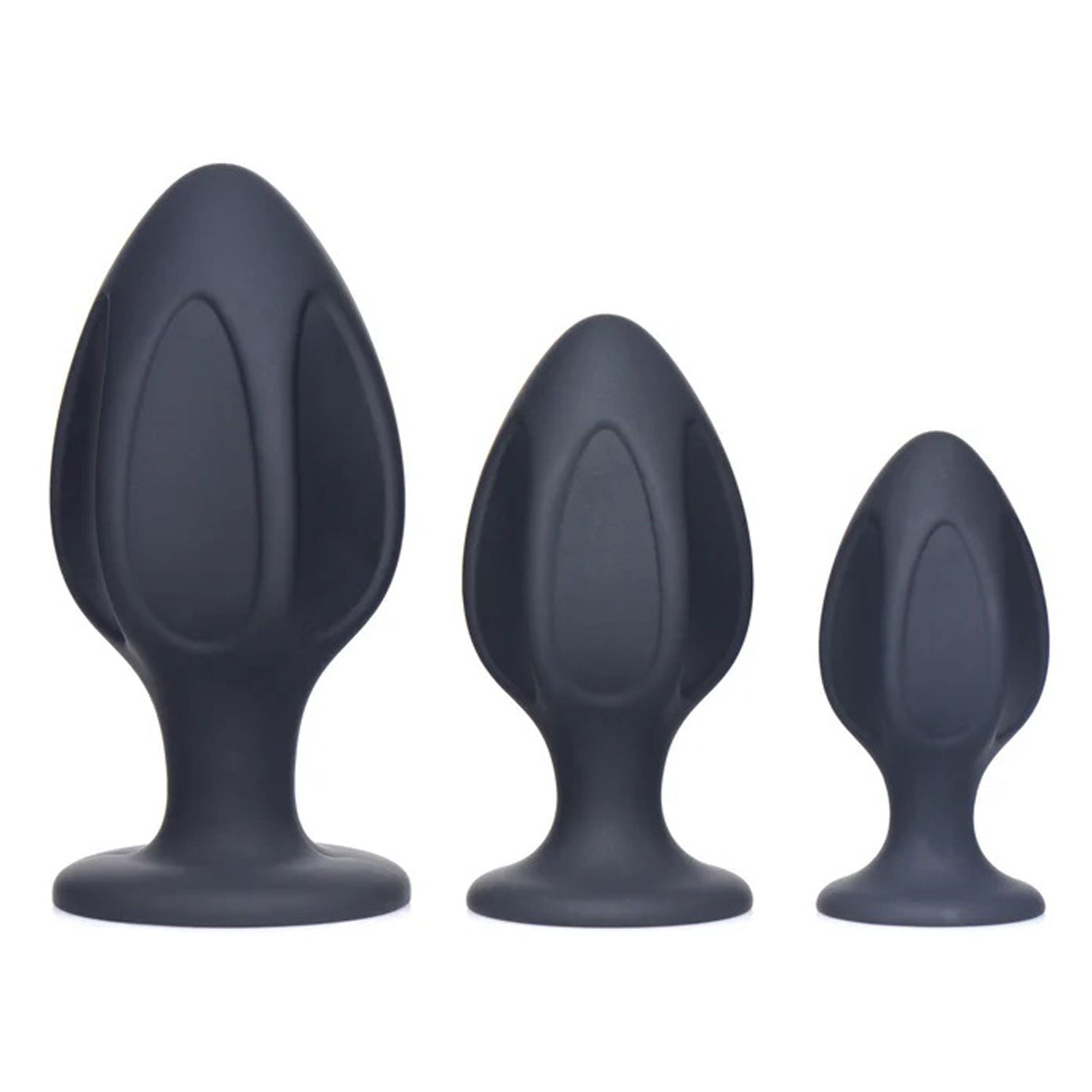Triple Juicers Silicone Anal Plug Set in Black > Anal Range > Butt Plug Kits
