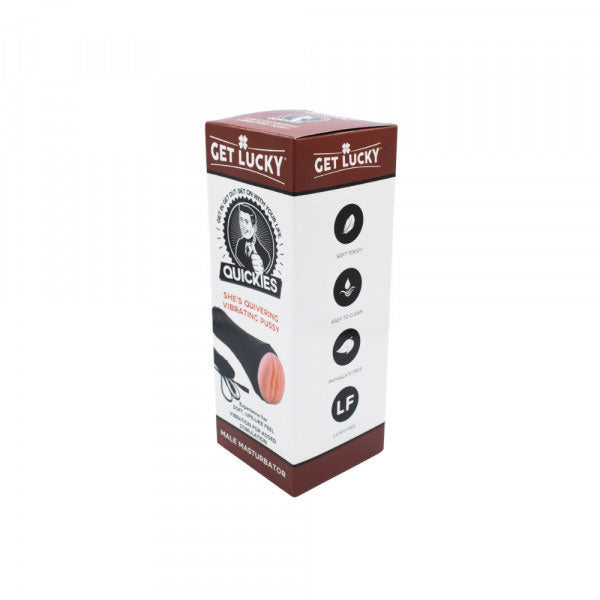 Get Lucky Quickies Vibrating Pussy Masturbator for Men > Sex Toys For Men > Masturbators Manual