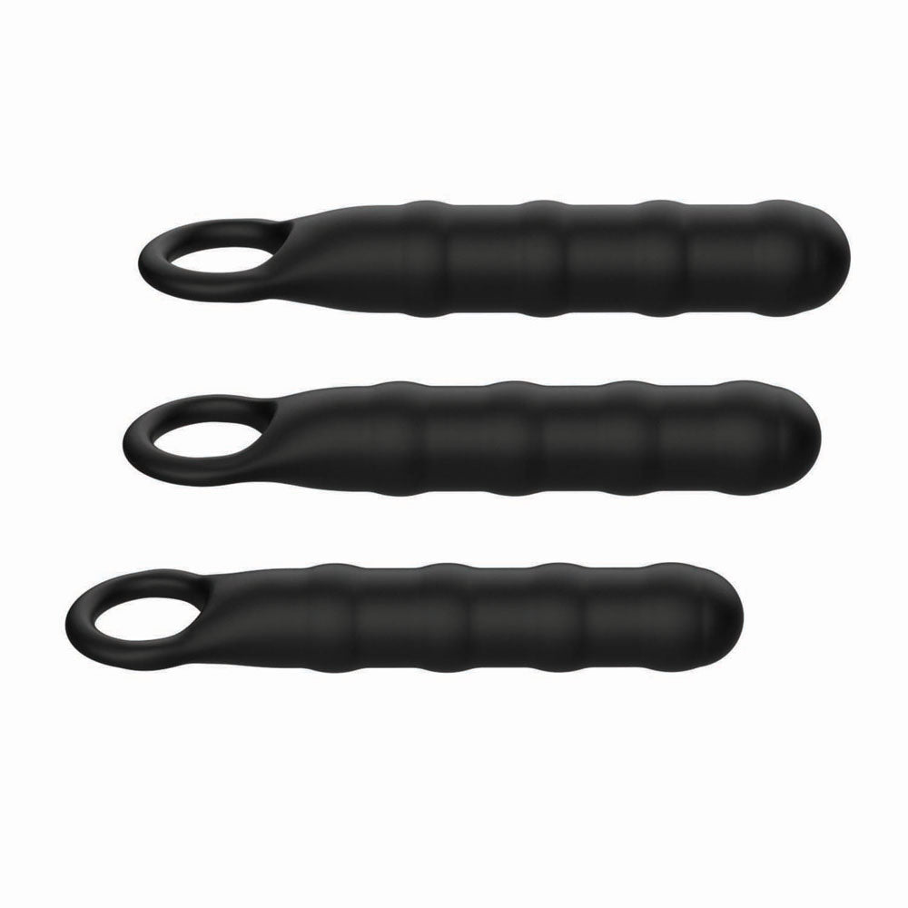 Nasstoys Ass-Sation Anal Wand Training Kit (Black) – 3-Piece Butt Plug Set > Anal Range > Anal Probes