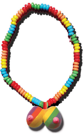Rainbow Boobie Candy Necklace (Rainbow) – Candy Necklace Rainbow Edible