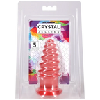 Doc Johnson Crystal Jellies Anal Twist – 5 Inch Phthalate-Free Butt Plug Pink > Anal Range > Butt Plugs