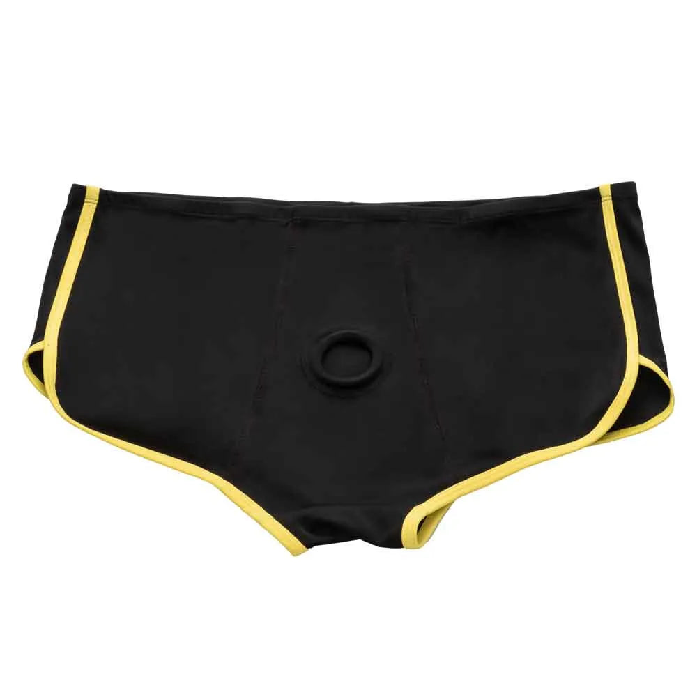 Boundless Black and Yellow Brief – Harness > Dildos > Strap On Harnesses