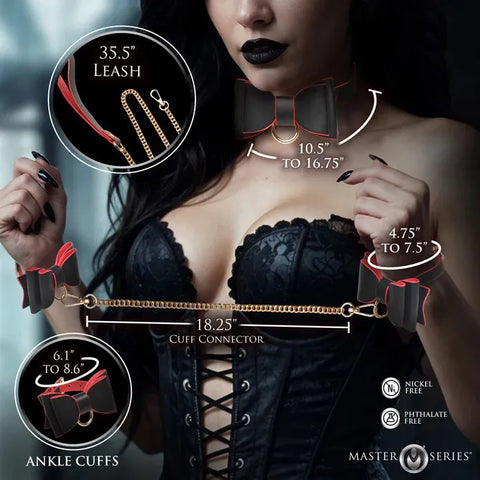 Goth Bondage Set – Vegan-Friendly Faux Leather Bondage Accessories > Bondage Gear > Bondage Kits