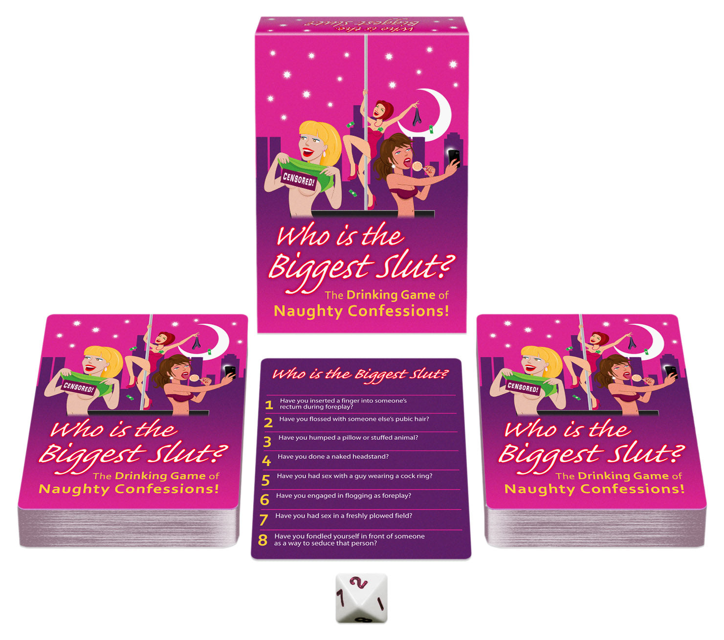 Who Is The Biggest Slut Card Game - Ultimate Wild Drinking Game with Spicy Questions Default Title > Novelties > Card Games