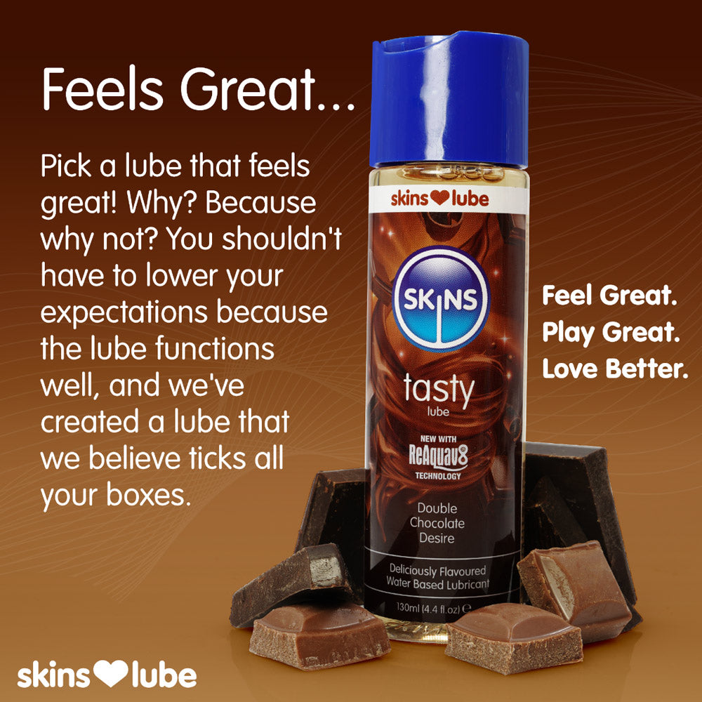 Skins Double Chocolate Desire – Water-Based Flavored Lubricant 130ml > Lube > Flavoured