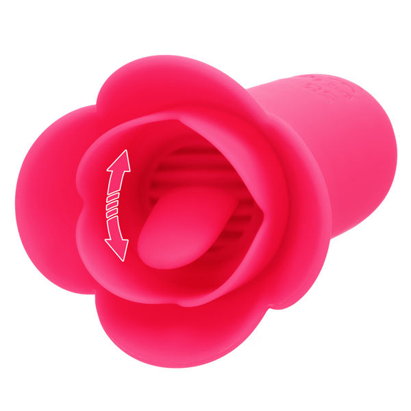 Naughty Bits Lily Licker Mini Flower Flicker Pink Massager Suction Stimulator