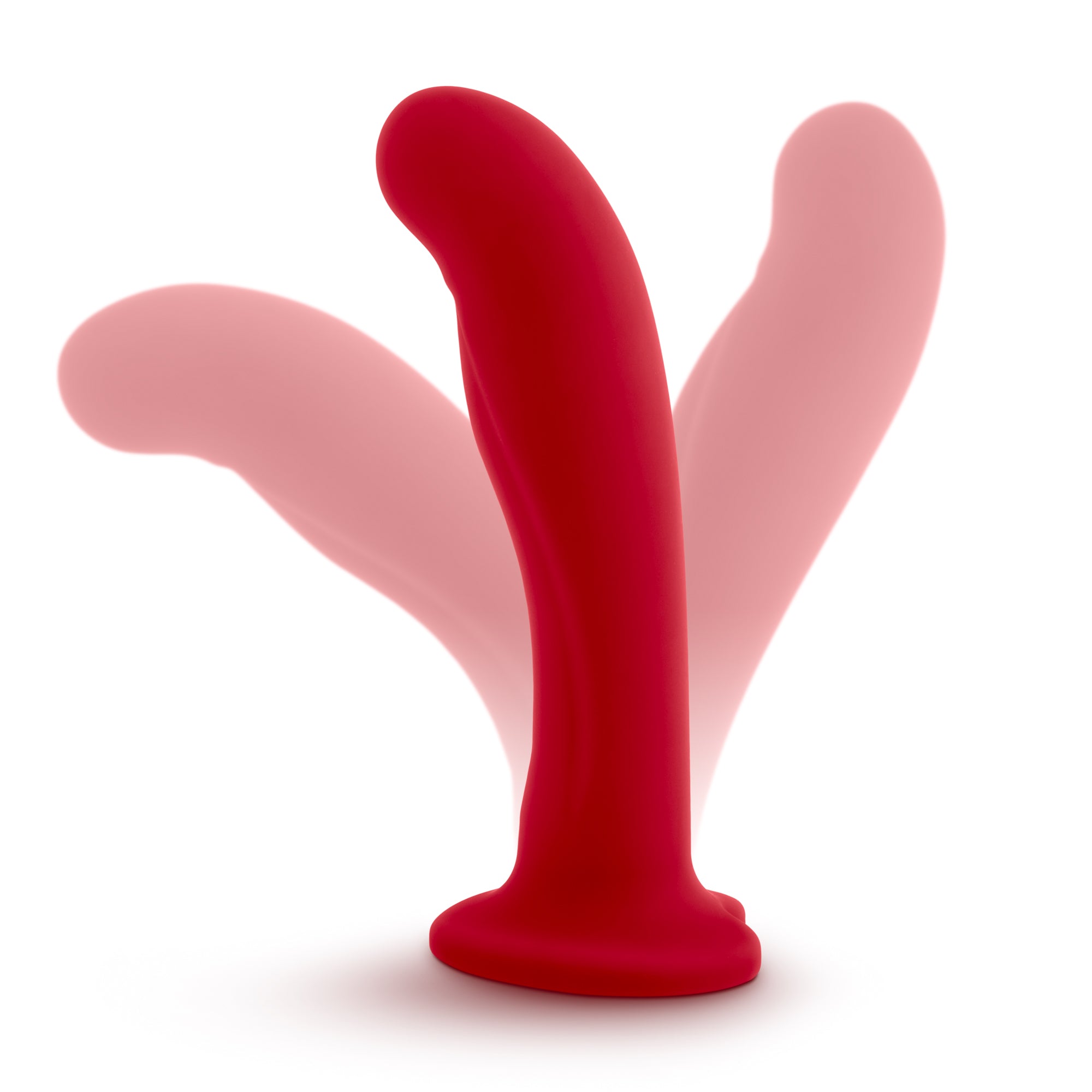 Temptasia Jezebel G-Spot Dildo Crimson Soft Curved Design DONGS