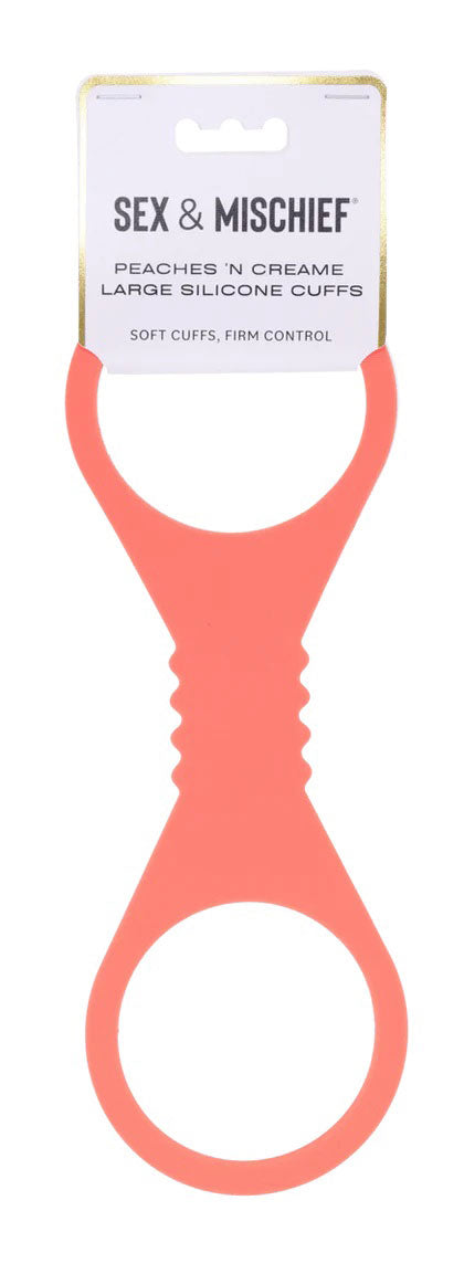 Peaches N Creame Silicone Cuffs (Orange) – Lightweight Restraints 11" Peach > Bondage Gear > Restraints
