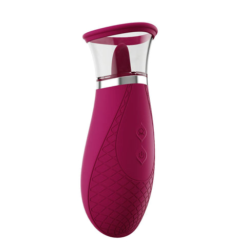 Scioness Rechargeable Clitoral Stimulator Tongue Vibrator Wine Suction Stimulator