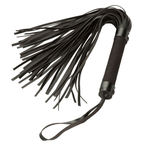 Nocturnal Collection Black Flogger for Sensory Bondage Play Whips & Paddles