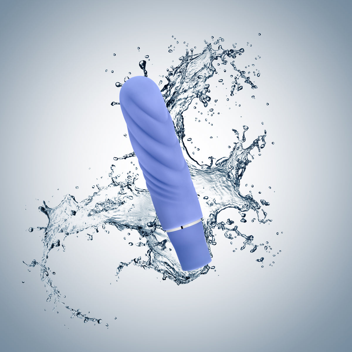 Luxe Nimbus Mini Silicone Vibrator with Satin Finish Periwinkle > Vibrators > Standard Vibrators