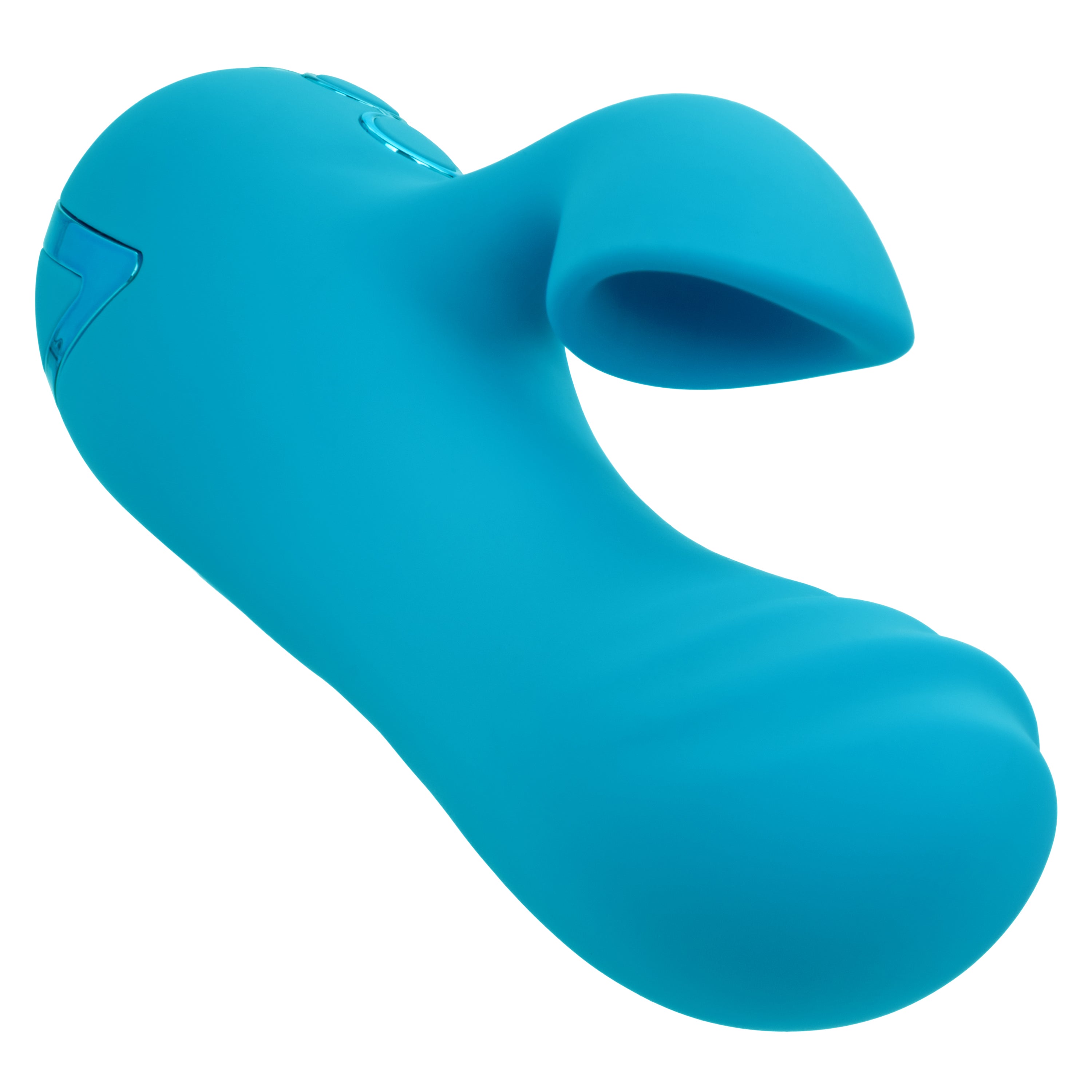 California Dreaming Sunset Beach Seducer Blue Silicone Dual Stimulator with 3 Vibration Speeds and 10 Suction Functions VIBRATORS-RABBIT
