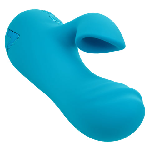 California Dreaming Sunset Beach Seducer Blue Silicone Dual Stimulator with 3 Vibration Speeds and 10 Suction Functions VIBRATORS-RABBIT