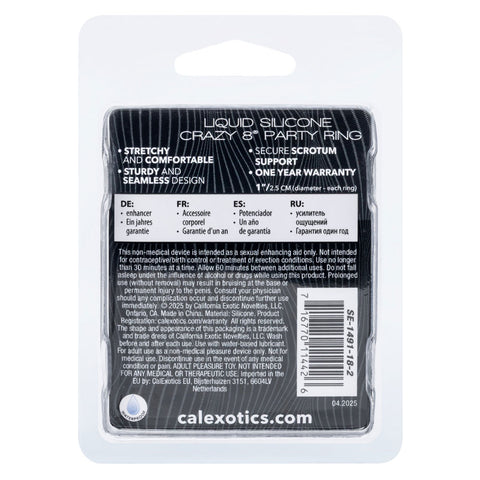 Alpha Liquid Silicone Crazy 8 Party Ring – Silicone Cock Ring Default Title > Cock Ring > Single
