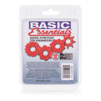Basic Essentials Super Stretchy TPR Enhancer Sleeves – Set of Four Sleeve Enhancers > Cock Ring > Sets