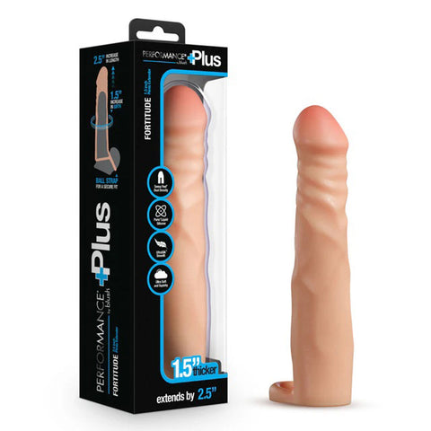 Performance Plus Silicone Penis Extender 2.5 Inch Beige Sleeve SLEEVES