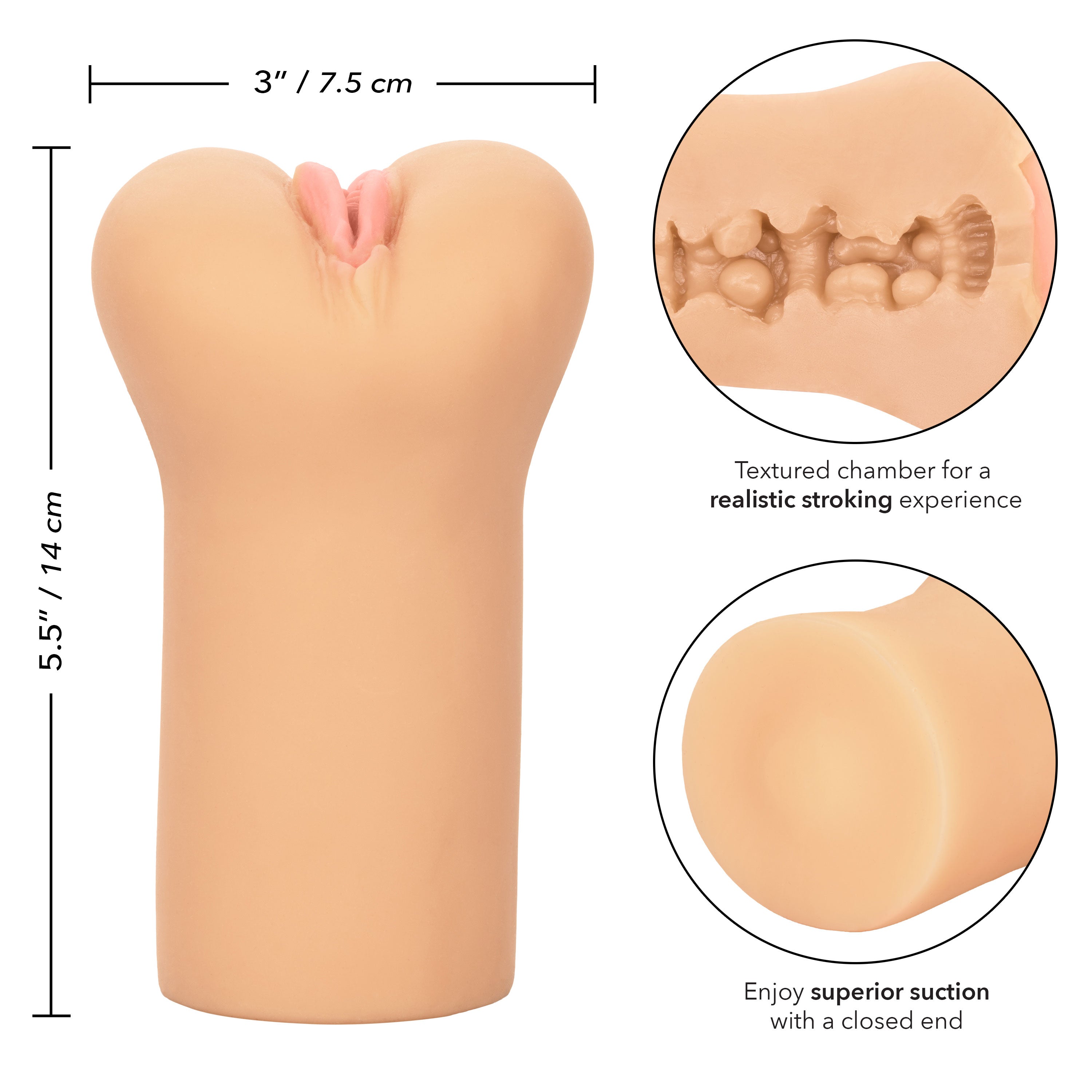 Cheap Thrills The Flight Attendant Lush Lips – Compact Masturbator > Sex Toys For Men > Masturbators > Manual