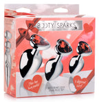 Red Heart Gem Anal Plug Set with Three Graduated Sizes > Anal Range > Butt Plug Kits