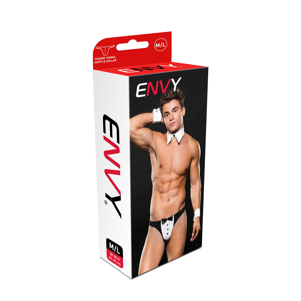 Envy Tuxedo with Cuffs and Collar M/L – Lingerie Set > Clothes > Costumes > Mens