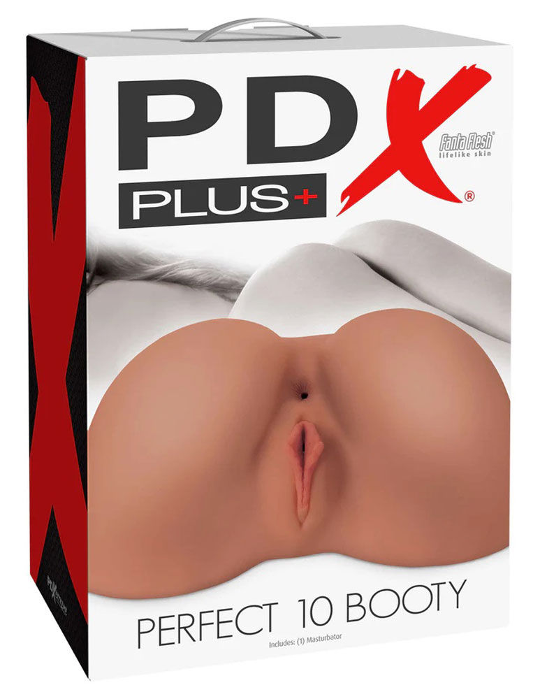PDX Plus Perfect 10 Booty Masturbator Realistic Tan Flesh Toy Assturbators