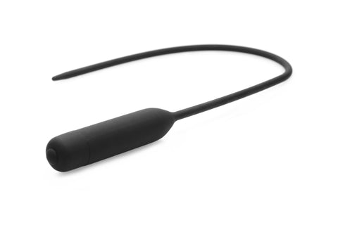 Cadence Extreme 10x Vibrating Urethral Sound with 14 Inches Insertable Length Black Sounding Rods