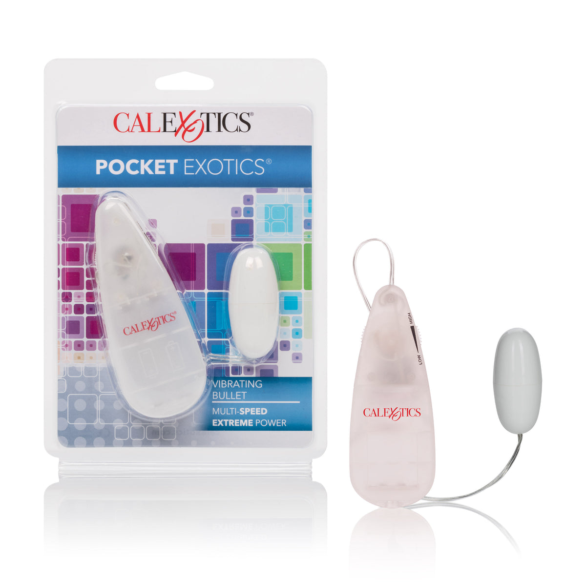 CalExotics Pocket Exotic Vibrating Ivory Bullet Vibrator White BULLETS