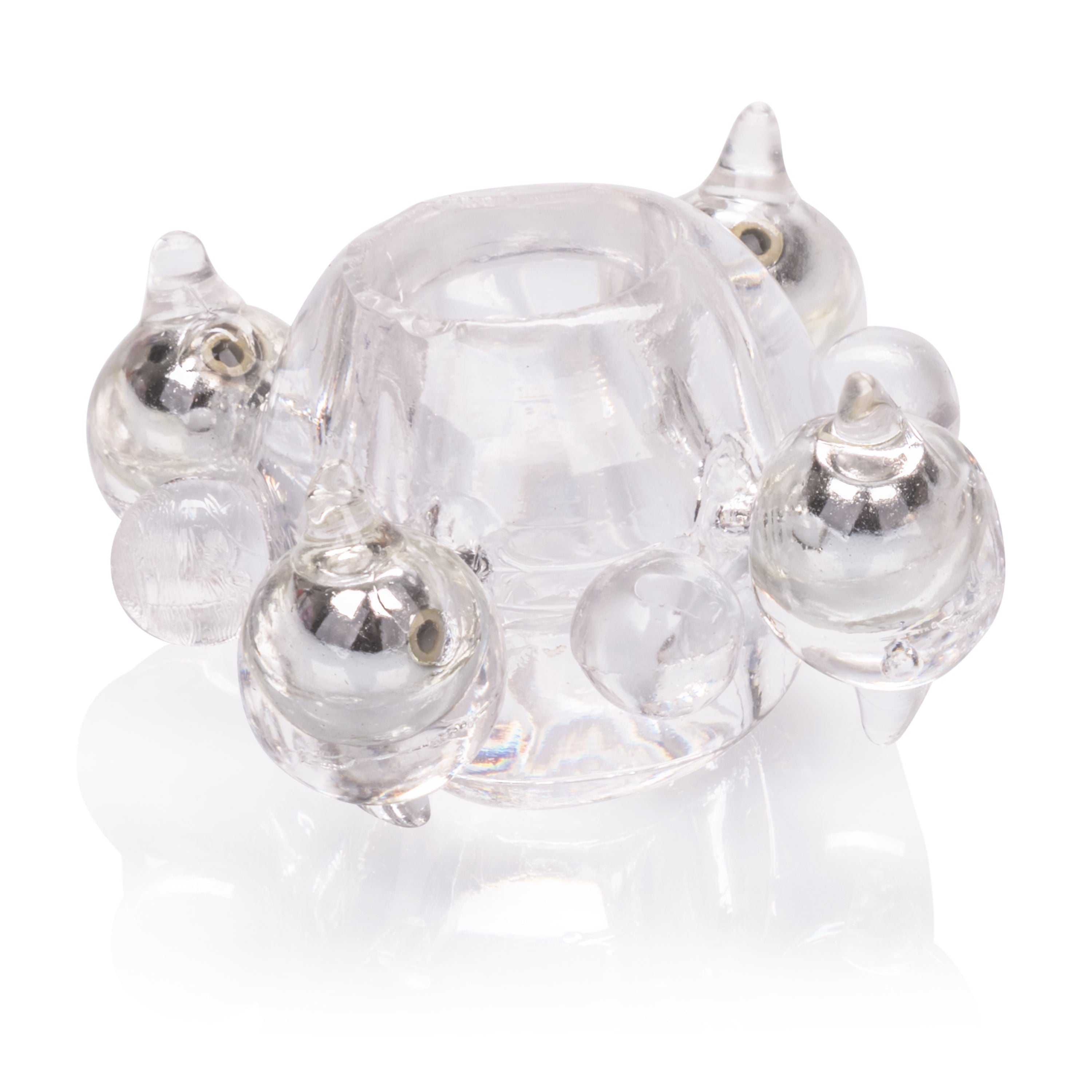 Basic Enhancer Cock Ring With Four Beads for Added Pleasure COCK RINGS
