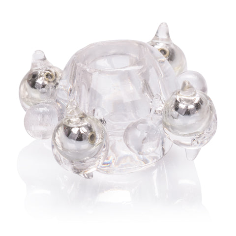 Basic Enhancer Cock Ring With Four Beads for Added Pleasure COCK RINGS