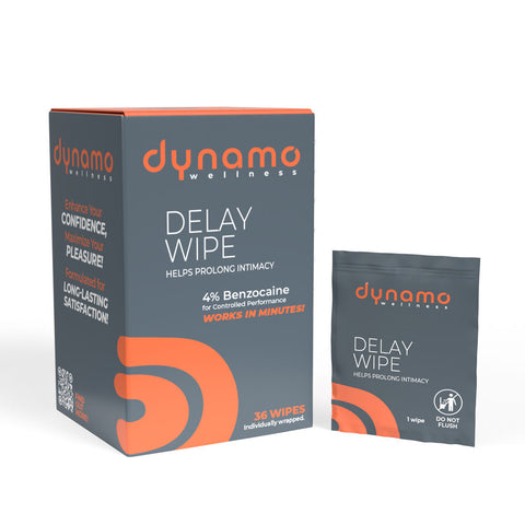 Dynamo Wellness Delay Wipes 4 Percent Benzocaine 36 Pack Default Title ENHANCERS