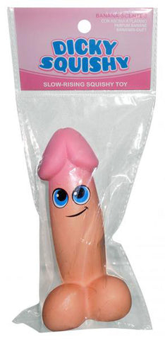 Dicky Squishy Stress Reliever Adult Fun Toy 14cm Banana Scented Beige Gag Gifts & Novelties