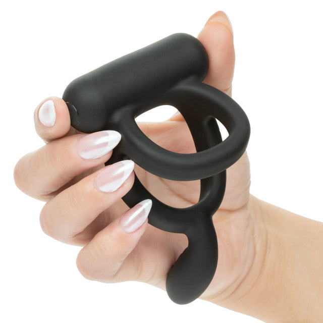 Closer Intimate Rechargeable Ring Caress (Black) – Rechargeable Vibrating Ring > Cock Ring > Sling