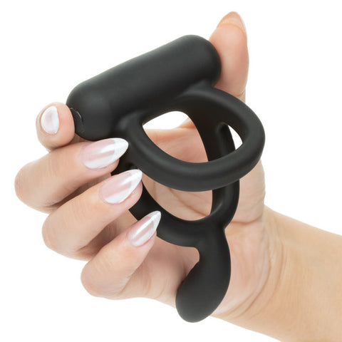 Closer Intimate Rechargeable Ring Caress (Black) – Rechargeable Vibrating Ring > Cock Ring > Sling
