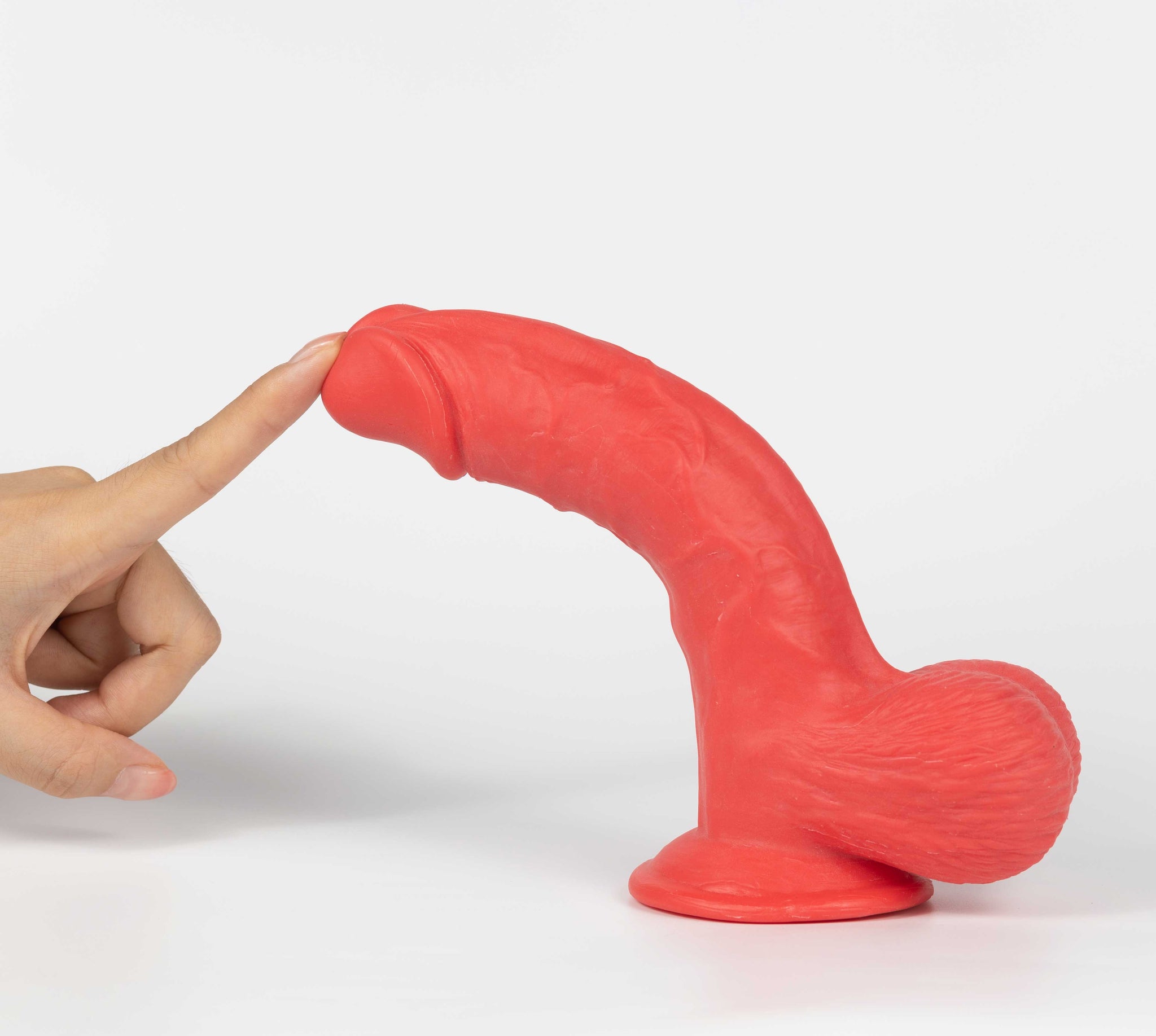 Mr. Blue 7.5 Inch Dual-Layered Sliding Skin Dildo – Lifelike Dildo Red > Dildos > Realistic Dildos